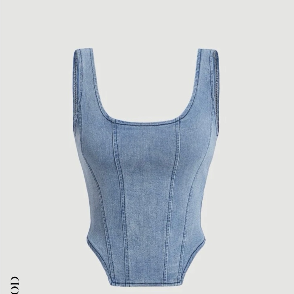 Denim top, brand new